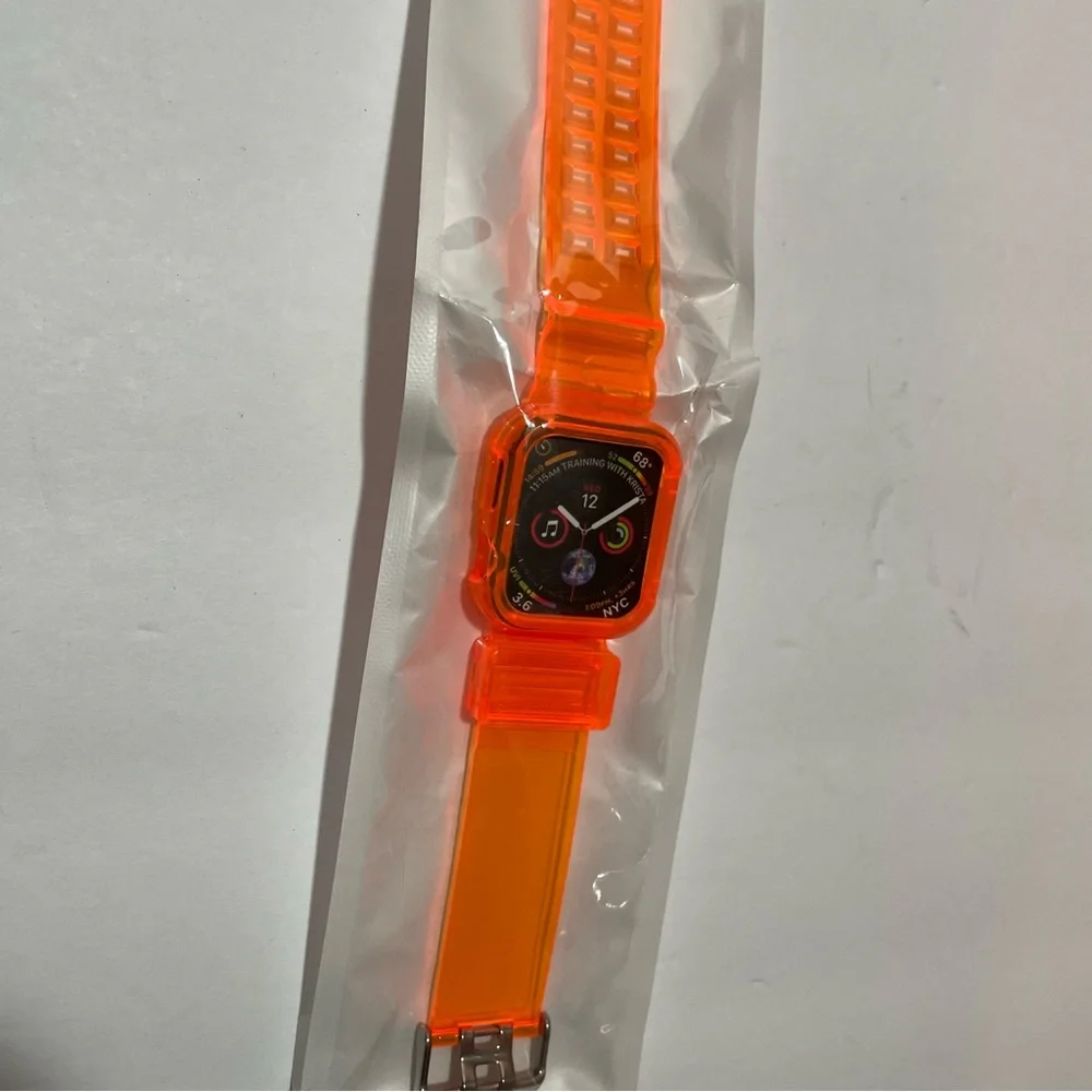 Apple Watch Series 7/8 jelly orange watch band